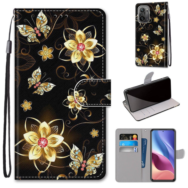 Coloured Drawing Cross Texture Horizontal Flip PU Leather Case with Holder & Card Slots & Wallet & Lanyard, For Nokia 1.4, For Xiaomi Redmi K40 / K40 Pro / K40 Pro+ / Mi 11i / Poco F3