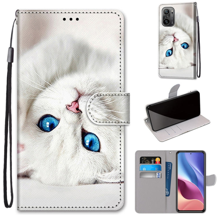 Coloured Drawing Cross Texture Horizontal Flip PU Leather Case with Holder & Card Slots & Wallet & Lanyard, For Nokia 1.4, For Xiaomi Redmi K40 / K40 Pro / K40 Pro+ / Mi 11i / Poco F3
