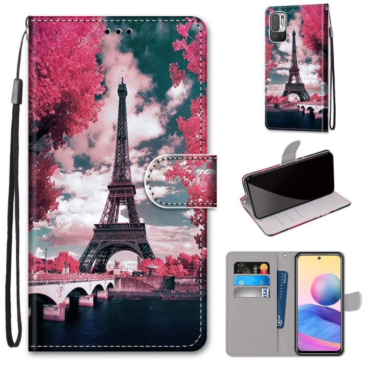 Coloured Drawing Cross Texture Horizontal Flip PU Leather Case with Holder & Card Slots & Wallet & Lanyard, For Xiaomi Redmi Note 10 4G / Note 10s, For Xiaomi Redmi Note 10 5G