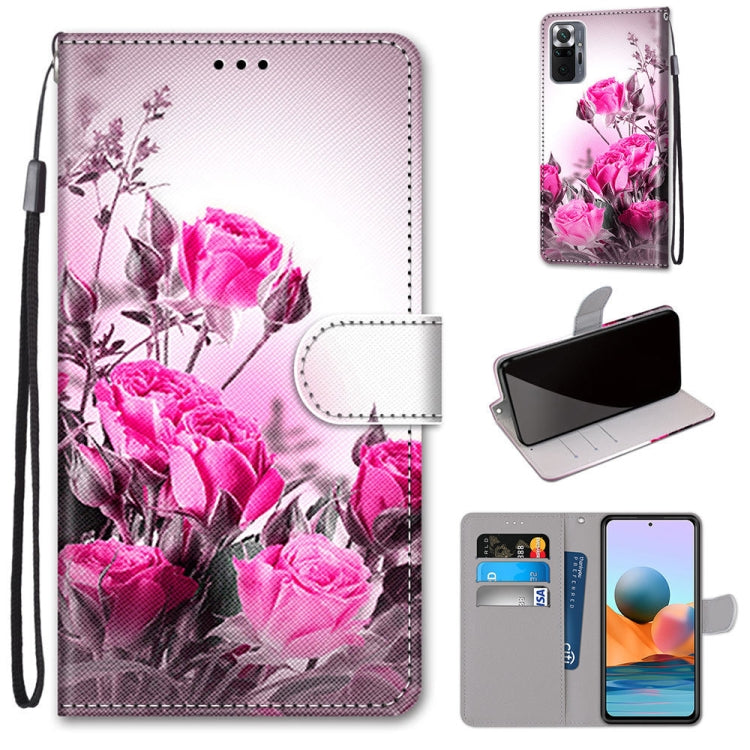Coloured Drawing Cross Texture Horizontal Flip PU Leather Case with Holder & Card Slots & Wallet & Lanyard, For Xiaomi Redmi Note 10 Pro Max / Note 10 Pro, For Samsung Galaxy A32 4G / A32 Lite