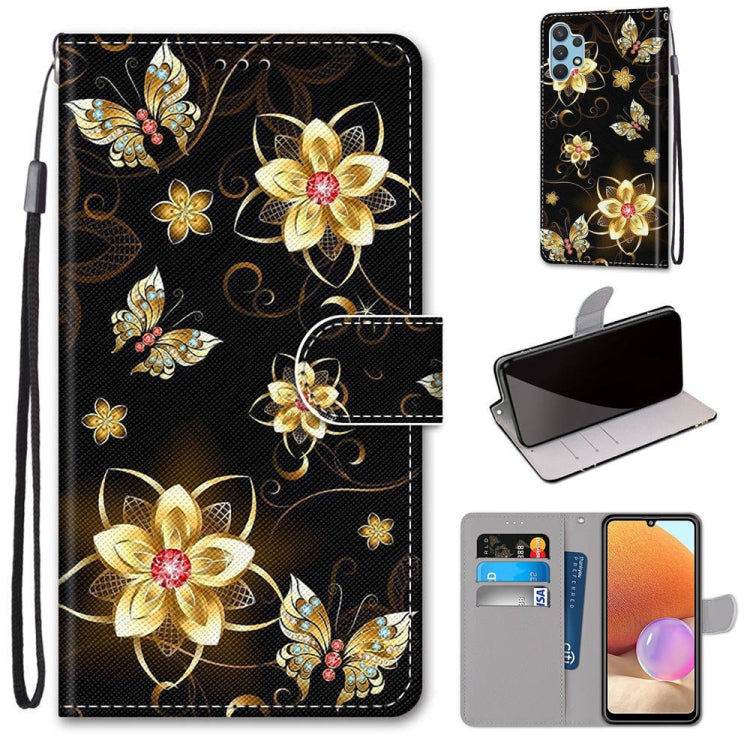 Coloured Drawing Cross Texture Horizontal Flip PU Leather Case with Holder & Card Slots & Wallet & Lanyard, For Xiaomi Redmi Note 10 Pro Max / Note 10 Pro, For Samsung Galaxy A32 4G / A32 Lite