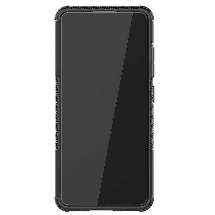 Tire Texture Shockproof TPU+PC Protective Case with Holder, For Samsung Galaxy A32 4G