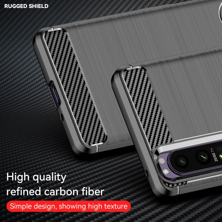 Brushed Texture Carbon Fiber TPU Case, For Sony Xperia 10 III, For Sony Xperia 1 III