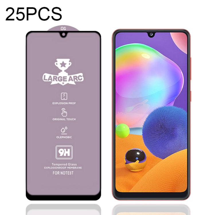 25 PCS 9H HD Large Arc High Alumina Full Screen Tempered Glass Film, For Samsung Galaxy S10 Lite (25 PCS), For Samsung Galaxy M11 (25 PCS), For Samsung Galaxy M21 / M21 2021 (25 PCS), For Samsung Galaxy M31 (25 PCS), For Samsung Galaxy M31s (25 PCS)   ...