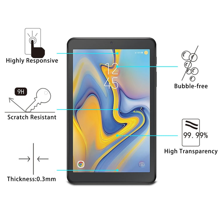 25 PCS 9H 2.5D Explosion-proof Tempered Glass Film, For Samsung Galaxy Tab A 8.0 SM-T387 (25 PCS)