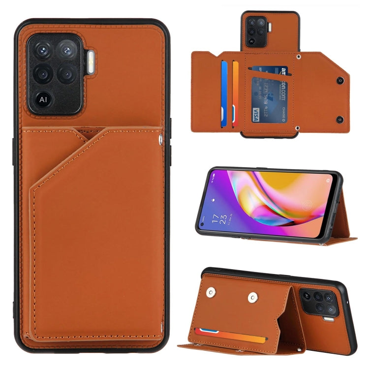 Skin Feel PU + TPU + PC Back Cover Shockproof Case with Card Slots & Holder & Photo Frame, For OPPO A93 5G, For OPPO A94, For Samsung Galaxy A02s (US Version), For Samsung Galaxy A02s (EU Version), For Samsung Galaxy A32 5G, For Xiaomi Mi 10T Lite 5G  ...