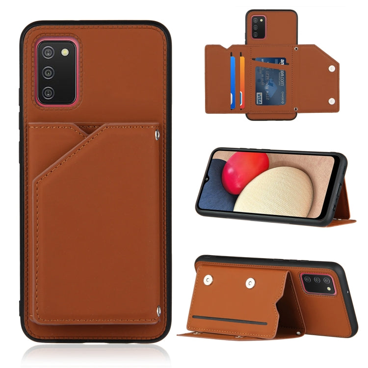 Skin Feel PU + TPU + PC Back Cover Shockproof Case with Card Slots & Holder & Photo Frame, For OPPO A93 5G, For OPPO A94, For Samsung Galaxy A02s (US Version), For Samsung Galaxy A02s (EU Version), For Samsung Galaxy A32 5G, For Xiaomi Mi 10T Lite 5G  ...
