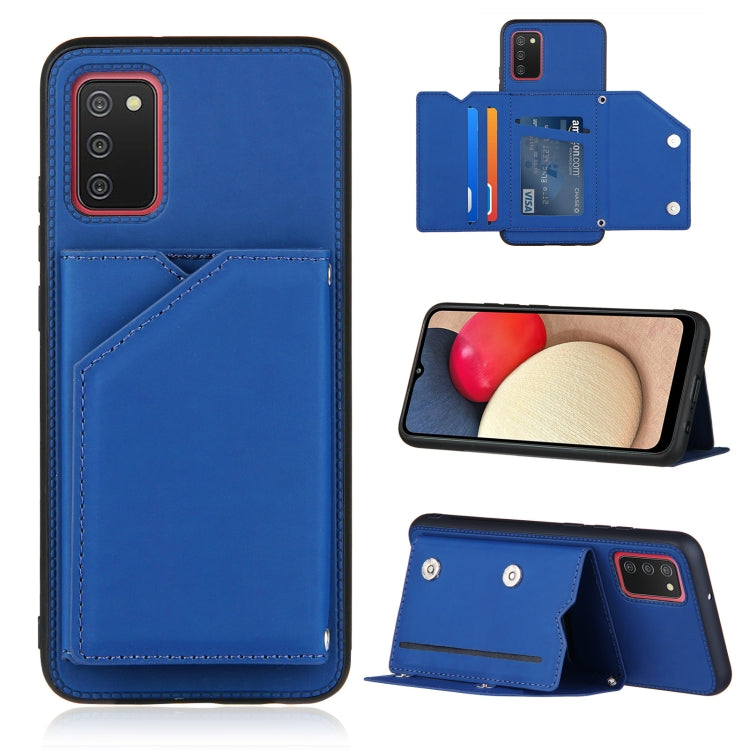 Skin Feel PU + TPU + PC Back Cover Shockproof Case with Card Slots & Holder & Photo Frame, For OPPO A93 5G, For OPPO A94, For Samsung Galaxy A02s (US Version), For Samsung Galaxy A02s (EU Version), For Samsung Galaxy A32 5G, For Xiaomi Mi 10T Lite 5G  ...