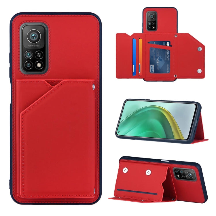 Skin Feel PU + TPU + PC Back Cover Shockproof Case with Card Slots & Holder & Photo Frame, For OPPO A93 5G, For OPPO A94, For Samsung Galaxy A02s (US Version), For Samsung Galaxy A02s (EU Version), For Samsung Galaxy A32 5G, For Xiaomi Mi 10T Lite 5G  ...