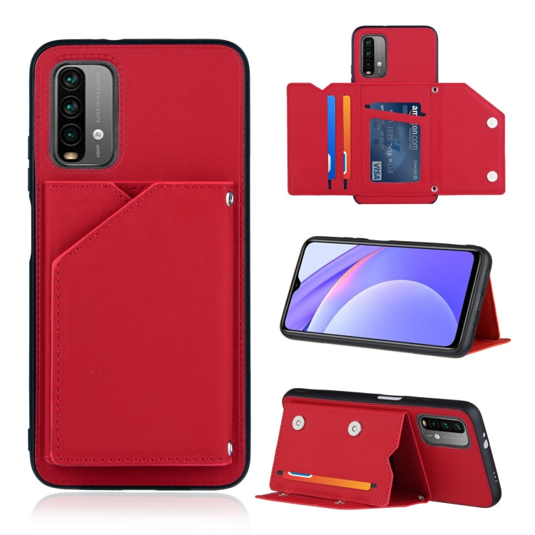 Skin Feel PU + TPU + PC Back Cover Shockproof Case with Card Slots & Holder & Photo Frame, For OPPO A93 5G, For OPPO A94, For Samsung Galaxy A02s (US Version), For Samsung Galaxy A02s (EU Version), For Samsung Galaxy A32 5G, For Xiaomi Mi 10T Lite 5G  ...