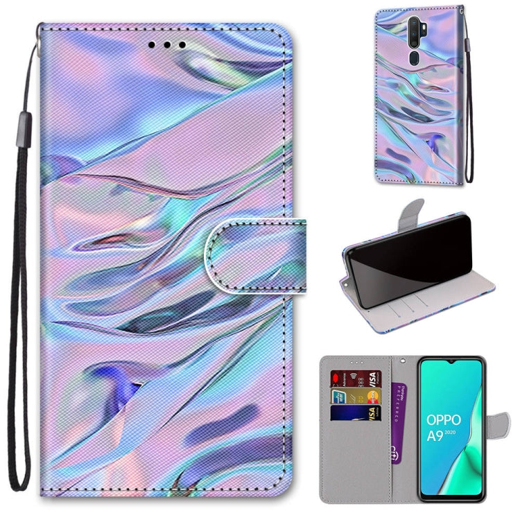 Coloured Drawing Cross Texture Horizontal Flip PU Leather Case with Holder & Card Slots & Wallet & Lanyard, For OPPO A9 (2020) / A5 (2020) / A11X / A11, For OPPO A15 / A15s