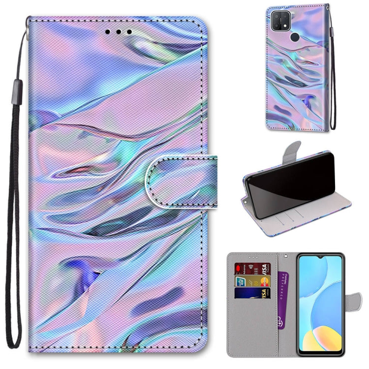 Coloured Drawing Cross Texture Horizontal Flip PU Leather Case with Holder & Card Slots & Wallet & Lanyard, For OPPO A9 (2020) / A5 (2020) / A11X / A11, For OPPO A15 / A15s