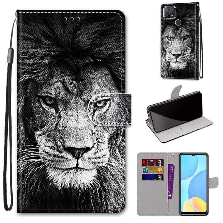 Coloured Drawing Cross Texture Horizontal Flip PU Leather Case with Holder & Card Slots & Wallet & Lanyard, For OPPO A9 (2020) / A5 (2020) / A11X / A11, For OPPO A15 / A15s