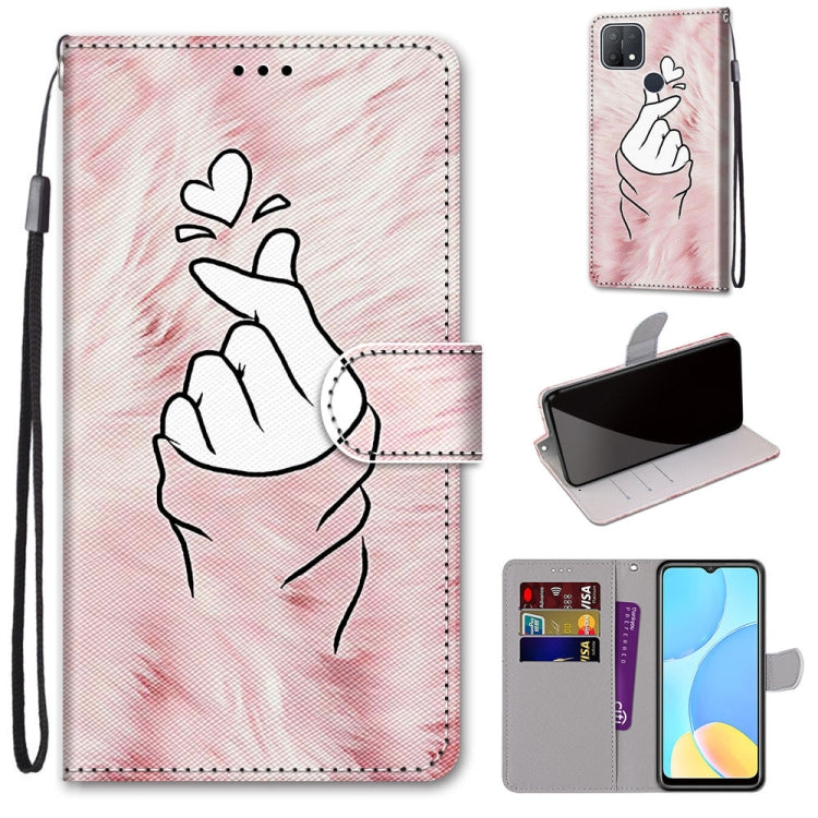 Coloured Drawing Cross Texture Horizontal Flip PU Leather Case with Holder & Card Slots & Wallet & Lanyard, For OPPO A9 (2020) / A5 (2020) / A11X / A11, For OPPO A15 / A15s
