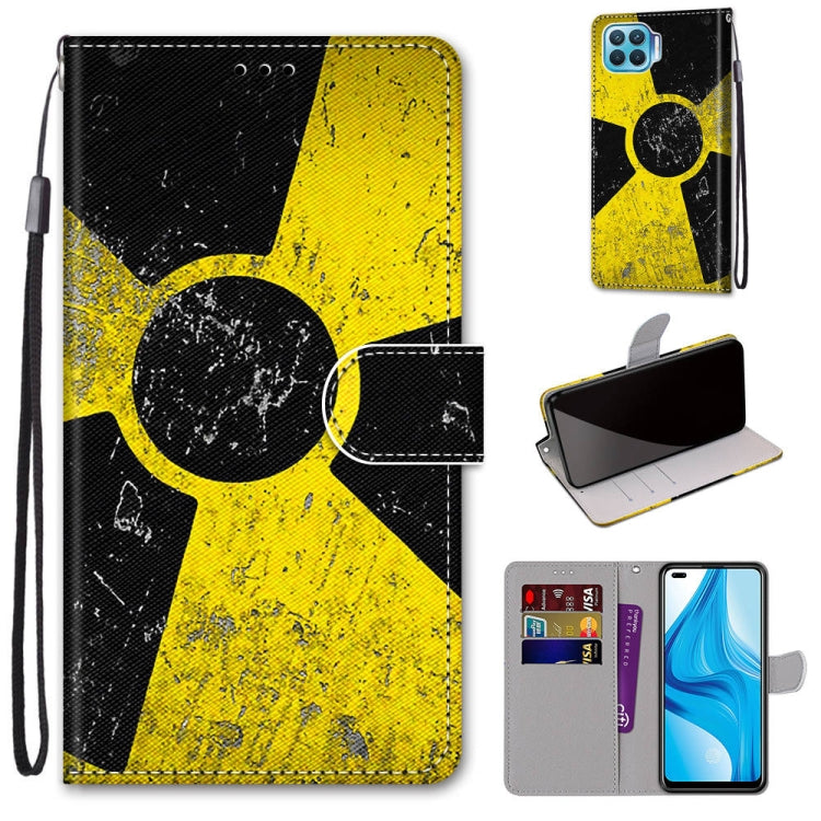 Coloured Drawing Cross Texture Horizontal Flip PU Leather Case with Holder & Card Slots & Wallet & Lanyard, For OPPO A53 4G(2020) / A53s / A32 / A33 (2020), For OPPO F17 Pro / A93 4G / Reno4 Lite / Reno4 F