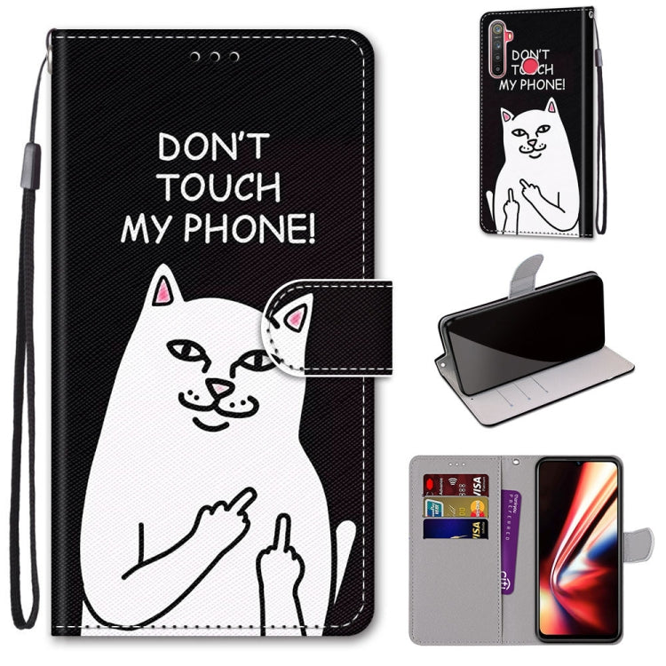 Coloured Drawing Cross Texture Horizontal Flip PU Leather Case with Holder & Card Slots & Wallet & Lanyard, For OPPO Realme 5 / 5s / 5i / C3 / C3i / 6i / Narzo10 / 10A / 20A, For OPPO Realme C15 / C12 / C25 / 7i (Global) / Narzo 20 / 30A