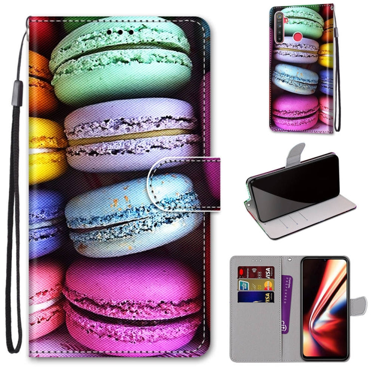 Coloured Drawing Cross Texture Horizontal Flip PU Leather Case with Holder & Card Slots & Wallet & Lanyard, For OPPO Realme 5 / 5s / 5i / C3 / C3i / 6i / Narzo10 / 10A / 20A, For OPPO Realme C15 / C12 / C25 / 7i (Global) / Narzo 20 / 30A