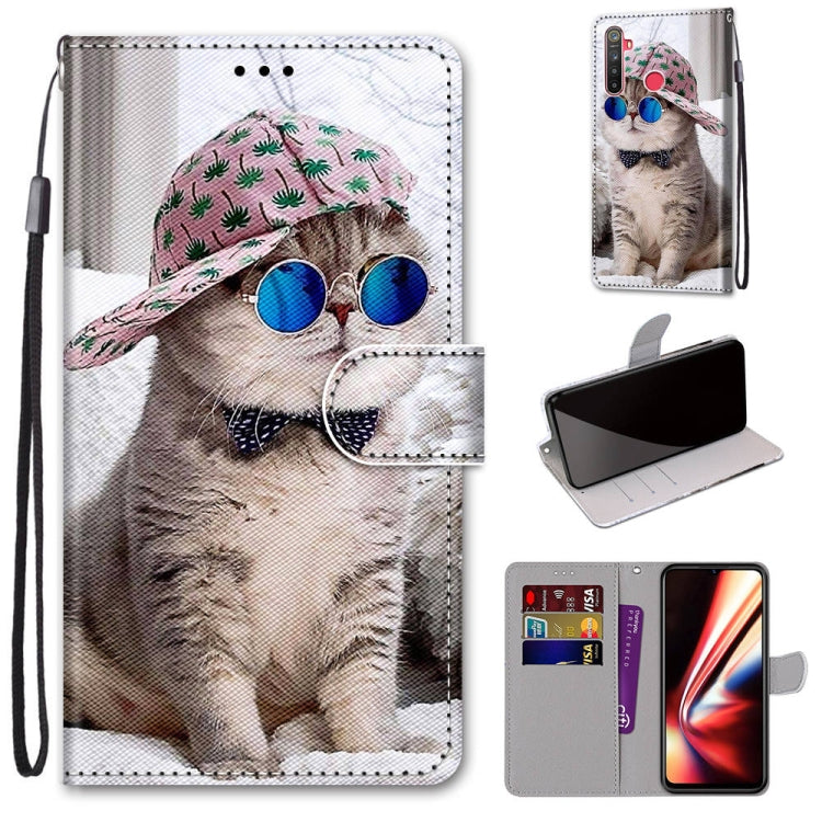 Coloured Drawing Cross Texture Horizontal Flip PU Leather Case with Holder & Card Slots & Wallet & Lanyard, For OPPO Realme 5 / 5s / 5i / C3 / C3i / 6i / Narzo10 / 10A / 20A, For OPPO Realme C15 / C12 / C25 / 7i (Global) / Narzo 20 / 30A