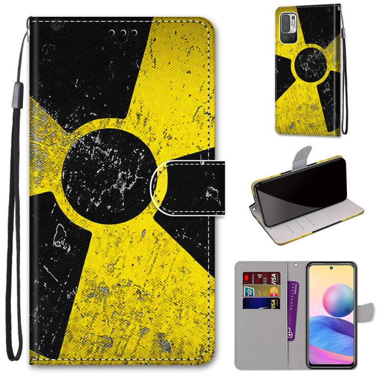Coloured Drawing Cross Texture Horizontal Flip PU Leather Case with Holder & Card Slots & Wallet & Lanyard, For Xiaomi Redmi Note 10 4G / Note 10S, For Xiaomi Redmi Note 10 5G
