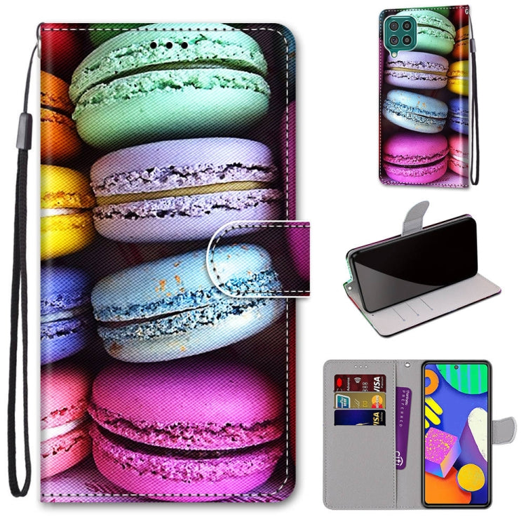 Coloured Drawing Cross Texture Horizontal Flip PU Leather Case with Holder & Card Slots & Wallet & Lanyard, For Samsung Galaxy F62 / M62, For Samsung Galaxy S21 FE