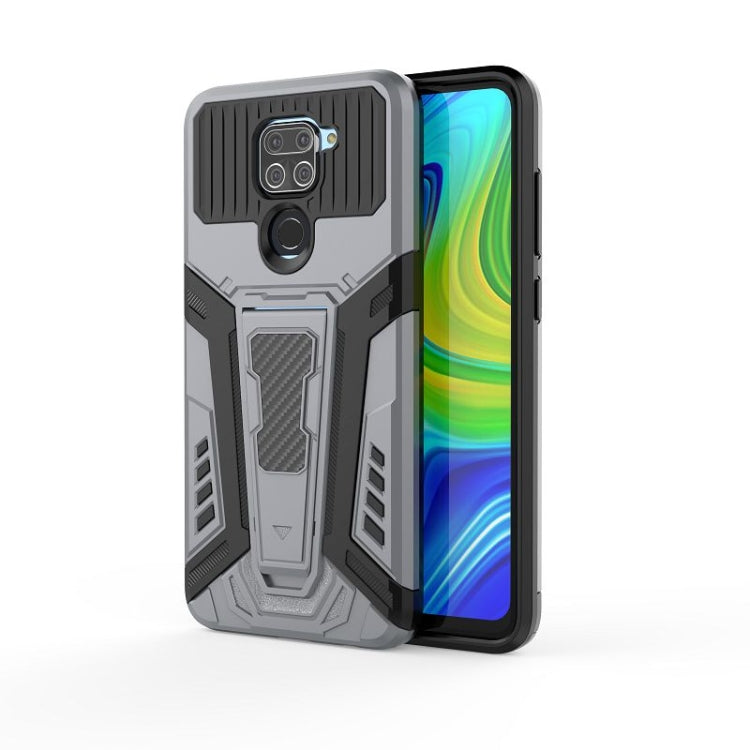War Chariot Series Armor All-inclusive Shockproof PC + TPU Protective Case with Invisible Holder, For Xiaomi Mi 10T Lite 5G, For Xiaomi Poco X3, For Xiaomi Redmi Note 9