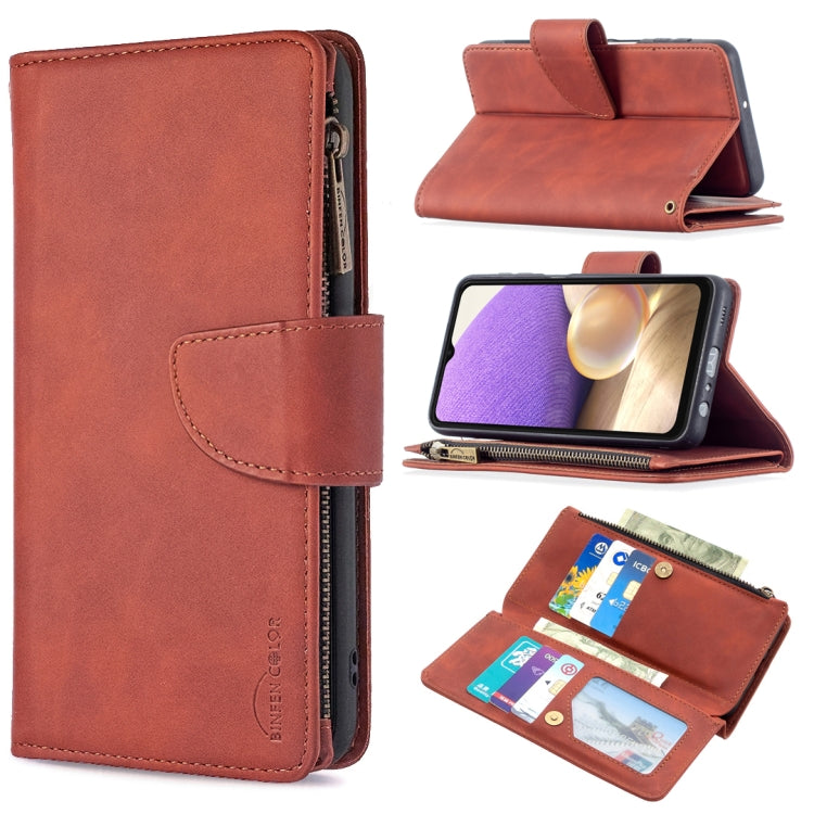 Skin Feel Detachable Magnetic Zipper Horizontal Flip PU Leather Case with Multi-Card Slots & Holder & Wallet & Photo Frame & Lanyard, For Samsung Galaxy A32 5G, For Samsung Galaxy A42, For Samsung Galaxy A52 5G / 4G, For Samsung Galaxy A72 5G / 4G     ...