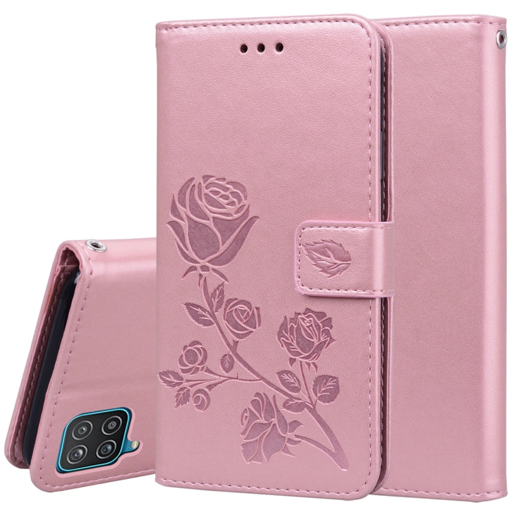 Rose Embossed Horizontal Flip PU Leather Case with Holder & Card Slots & Wallet, For Samsung Galaxy A02 (EU Version), For Samsung Galaxy A12, For Samsung Galaxy A32 4G, For Samsung Galaxy A32 5G, For Samsung Galaxy A42 5G, For Samsung Galaxy A52 5G / 4...