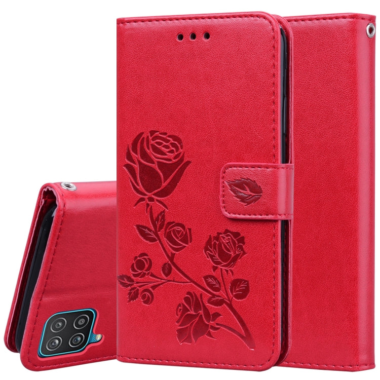 Rose Embossed Horizontal Flip PU Leather Case with Holder & Card Slots & Wallet, For Samsung Galaxy A02 (EU Version), For Samsung Galaxy A12, For Samsung Galaxy A32 4G, For Samsung Galaxy A32 5G, For Samsung Galaxy A42 5G, For Samsung Galaxy A52 5G / 4...