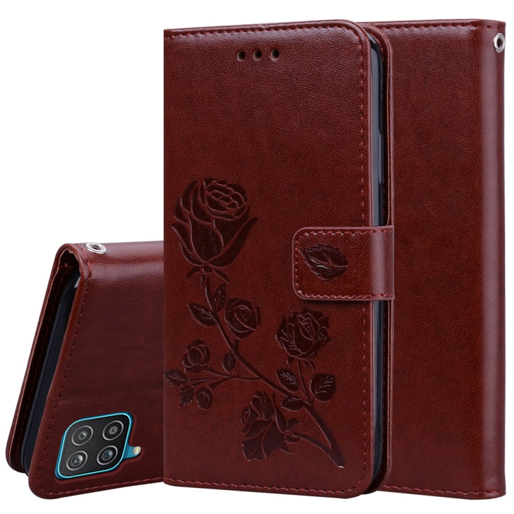 Rose Embossed Horizontal Flip PU Leather Case with Holder & Card Slots & Wallet, For Samsung Galaxy A02 (EU Version), For Samsung Galaxy A12, For Samsung Galaxy A32 4G, For Samsung Galaxy A32 5G, For Samsung Galaxy A42 5G, For Samsung Galaxy A52 5G / 4...