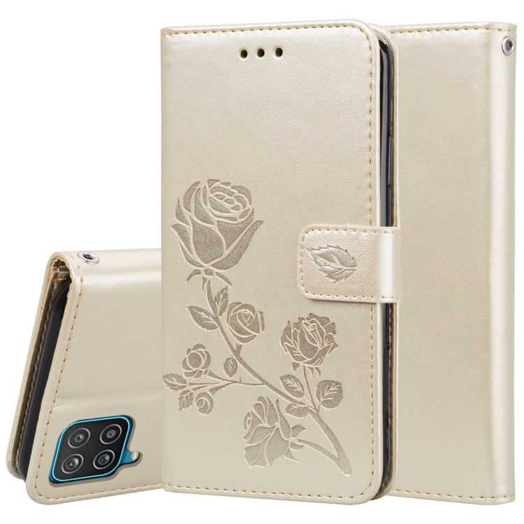 Rose Embossed Horizontal Flip PU Leather Case with Holder & Card Slots & Wallet, For Samsung Galaxy A02 (EU Version), For Samsung Galaxy A12, For Samsung Galaxy A32 4G, For Samsung Galaxy A32 5G, For Samsung Galaxy A42 5G, For Samsung Galaxy A52 5G / 4...