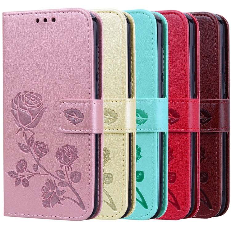 Rose Embossed Horizontal Flip PU Leather Case with Holder & Card Slots & Wallet, For Samsung Galaxy S21+ 5G