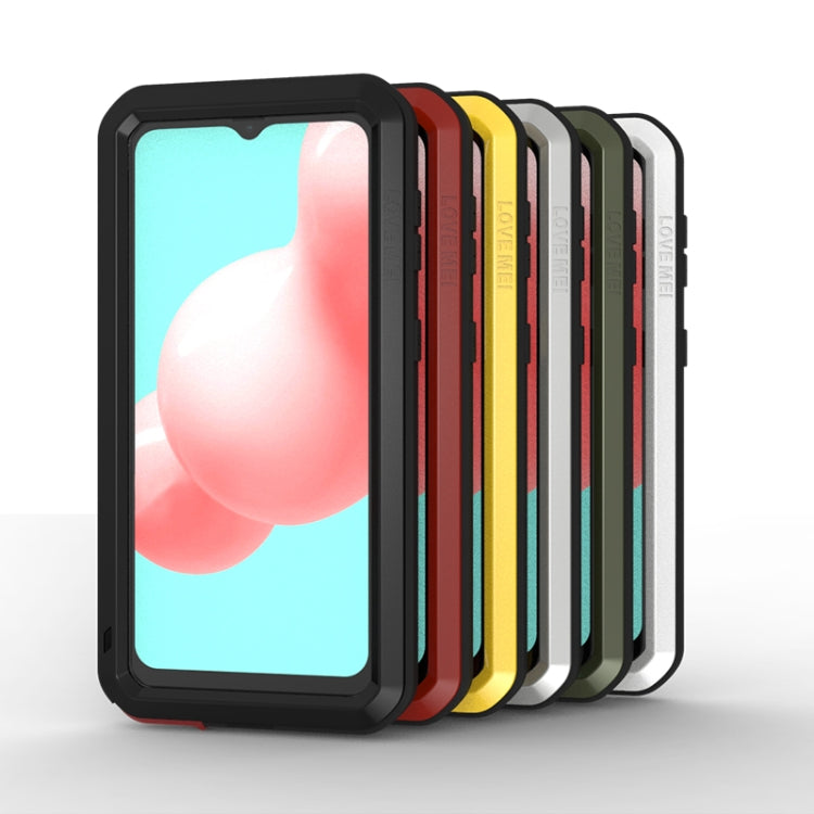 LOVE MEI Metal Shockproof Waterproof Dustproof Protective Case with Glass, For Samsung Galaxy A32 5G, For Samsung Galaxy A52 5G / 4G, For Samsung Galaxy S21 5G, For Samsung Galaxy A42, For Samsung Galaxy S21+ 5G, For Samsung Galaxy A72 5G / 4G
