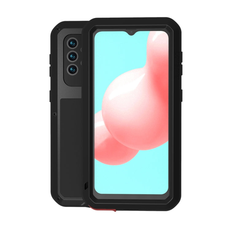 LOVE MEI Metal Shockproof Waterproof Dustproof Protective Case with Glass, For Samsung Galaxy A32 5G, For Samsung Galaxy A52 5G / 4G, For Samsung Galaxy S21 5G, For Samsung Galaxy A42, For Samsung Galaxy S21+ 5G, For Samsung Galaxy A72 5G / 4G