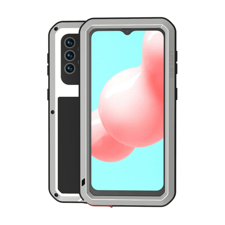 LOVE MEI Metal Shockproof Waterproof Dustproof Protective Case with Glass, For Samsung Galaxy A32 5G, For Samsung Galaxy A52 5G / 4G, For Samsung Galaxy S21 5G, For Samsung Galaxy A42, For Samsung Galaxy S21+ 5G, For Samsung Galaxy A72 5G / 4G