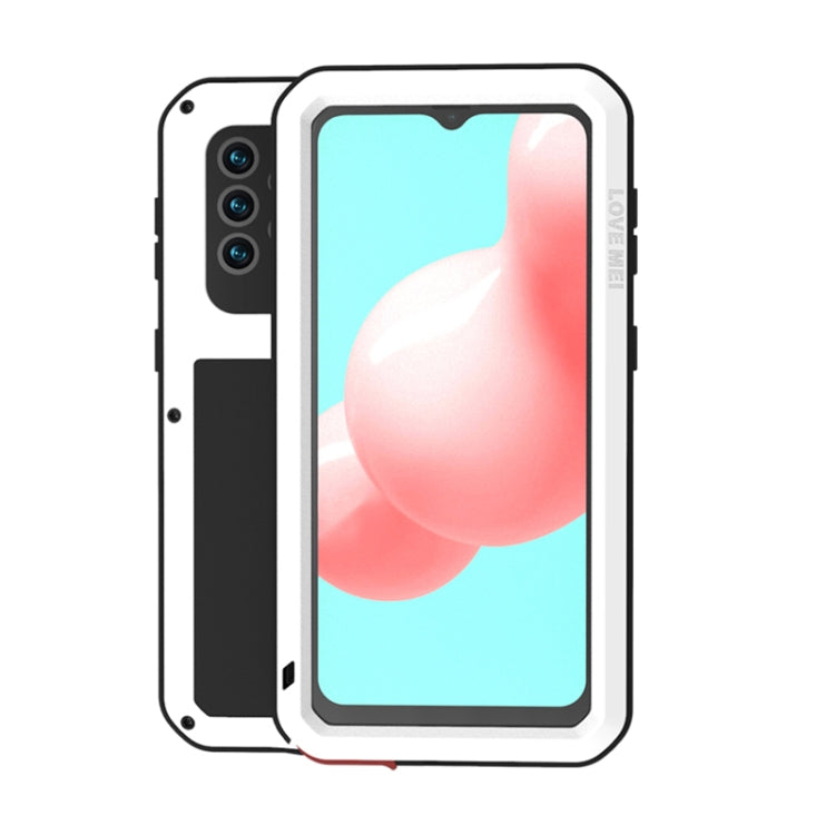 LOVE MEI Metal Shockproof Waterproof Dustproof Protective Case with Glass, For Samsung Galaxy A32 5G, For Samsung Galaxy A52 5G / 4G, For Samsung Galaxy S21 5G, For Samsung Galaxy A42, For Samsung Galaxy S21+ 5G, For Samsung Galaxy A72 5G / 4G
