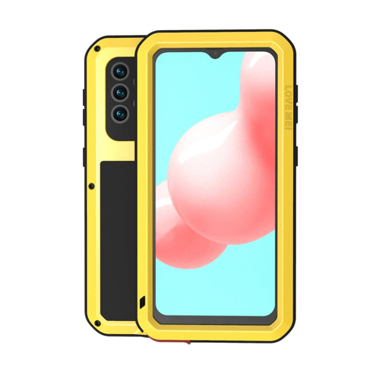 LOVE MEI Metal Shockproof Waterproof Dustproof Protective Case with Glass, For Samsung Galaxy A32 5G, For Samsung Galaxy A52 5G / 4G, For Samsung Galaxy S21 5G, For Samsung Galaxy A42, For Samsung Galaxy S21+ 5G, For Samsung Galaxy A72 5G / 4G