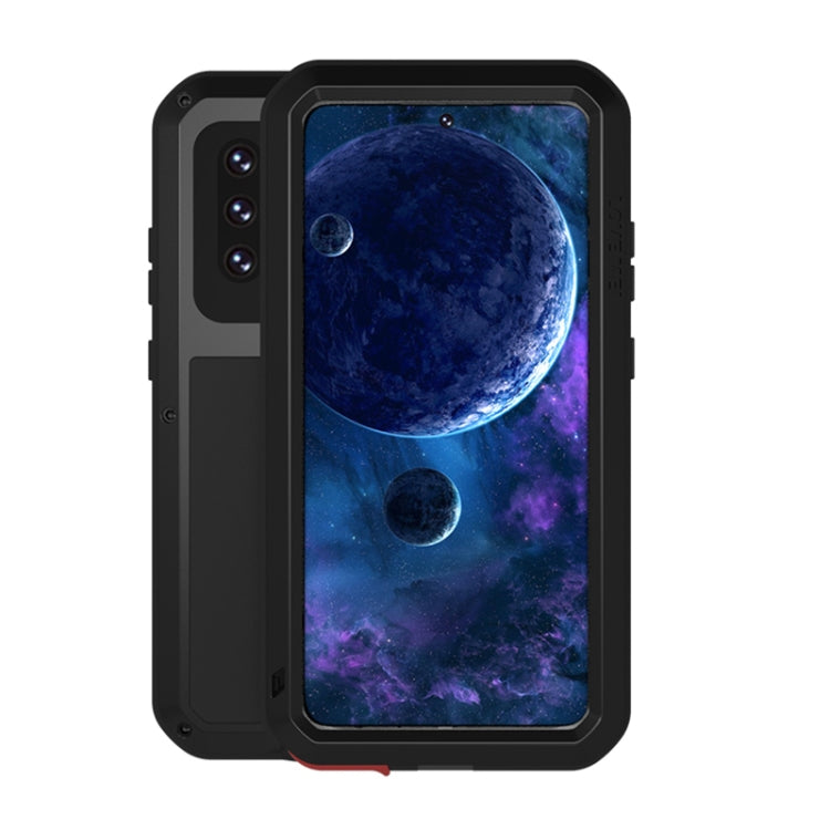 LOVE MEI Metal Shockproof Waterproof Dustproof Protective Case with Glass, For Samsung Galaxy A32 5G, For Samsung Galaxy A52 5G / 4G, For Samsung Galaxy S21 5G, For Samsung Galaxy A42, For Samsung Galaxy S21+ 5G, For Samsung Galaxy A72 5G / 4G