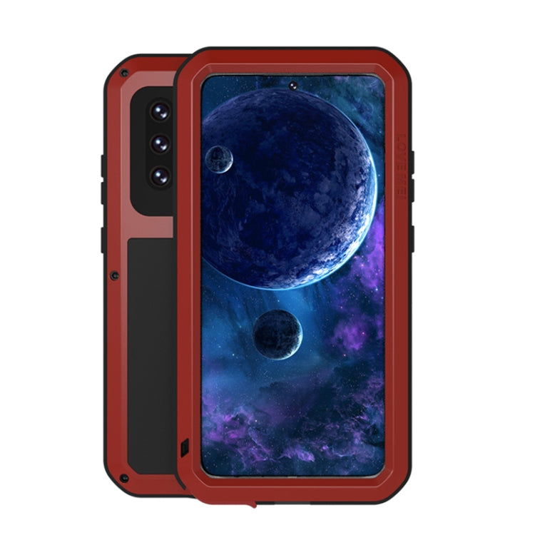 LOVE MEI Metal Shockproof Waterproof Dustproof Protective Case with Glass, For Samsung Galaxy A32 5G, For Samsung Galaxy A52 5G / 4G, For Samsung Galaxy S21 5G, For Samsung Galaxy A42, For Samsung Galaxy S21+ 5G, For Samsung Galaxy A72 5G / 4G