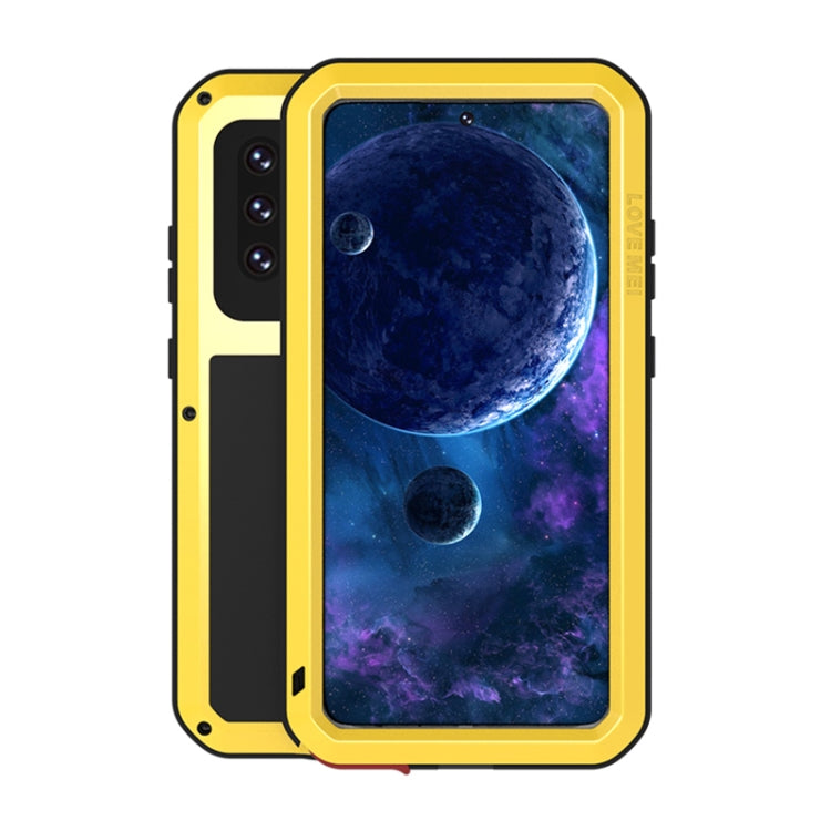 LOVE MEI Metal Shockproof Waterproof Dustproof Protective Case with Glass, For Samsung Galaxy A32 5G, For Samsung Galaxy A52 5G / 4G, For Samsung Galaxy S21 5G, For Samsung Galaxy A42, For Samsung Galaxy S21+ 5G, For Samsung Galaxy A72 5G / 4G