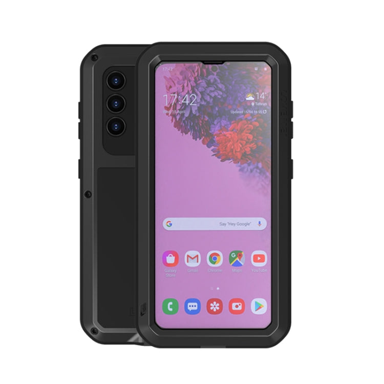 LOVE MEI Metal Shockproof Waterproof Dustproof Protective Case with Glass, For Samsung Galaxy A32 5G, For Samsung Galaxy A52 5G / 4G, For Samsung Galaxy S21 5G, For Samsung Galaxy A42, For Samsung Galaxy S21+ 5G, For Samsung Galaxy A72 5G / 4G