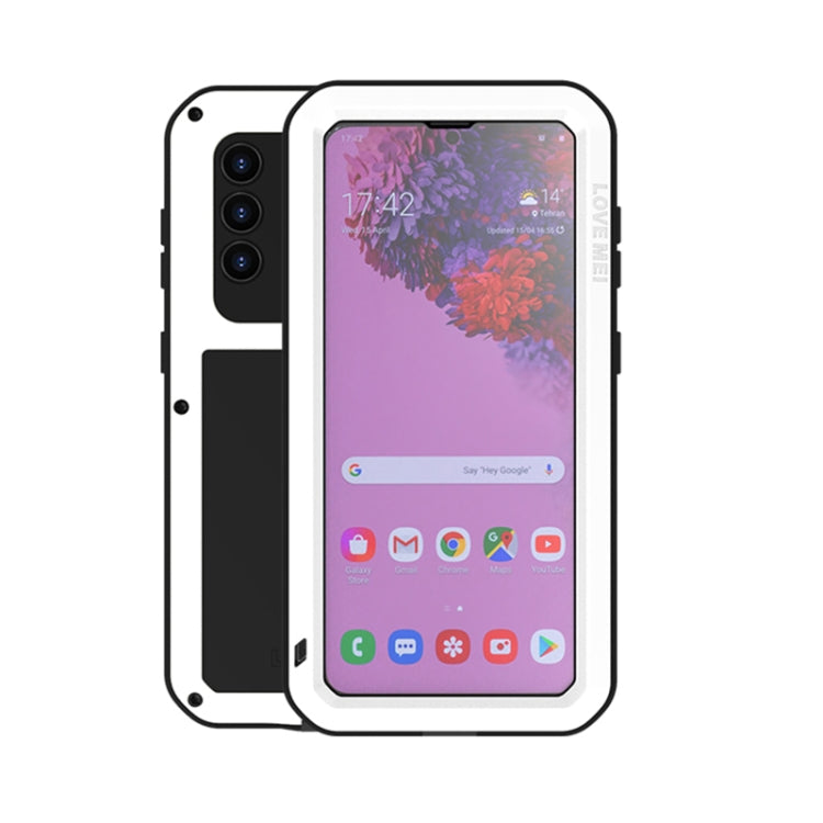 LOVE MEI Metal Shockproof Waterproof Dustproof Protective Case with Glass, For Samsung Galaxy A32 5G, For Samsung Galaxy A52 5G / 4G, For Samsung Galaxy S21 5G, For Samsung Galaxy A42, For Samsung Galaxy S21+ 5G, For Samsung Galaxy A72 5G / 4G
