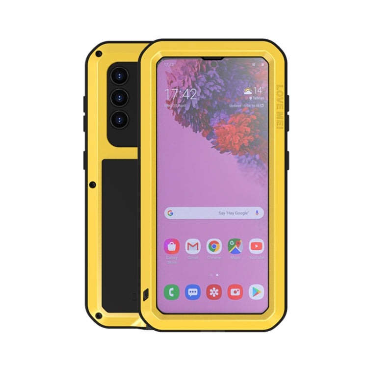 LOVE MEI Metal Shockproof Waterproof Dustproof Protective Case with Glass, For Samsung Galaxy A32 5G, For Samsung Galaxy A52 5G / 4G, For Samsung Galaxy S21 5G, For Samsung Galaxy A42, For Samsung Galaxy S21+ 5G, For Samsung Galaxy A72 5G / 4G