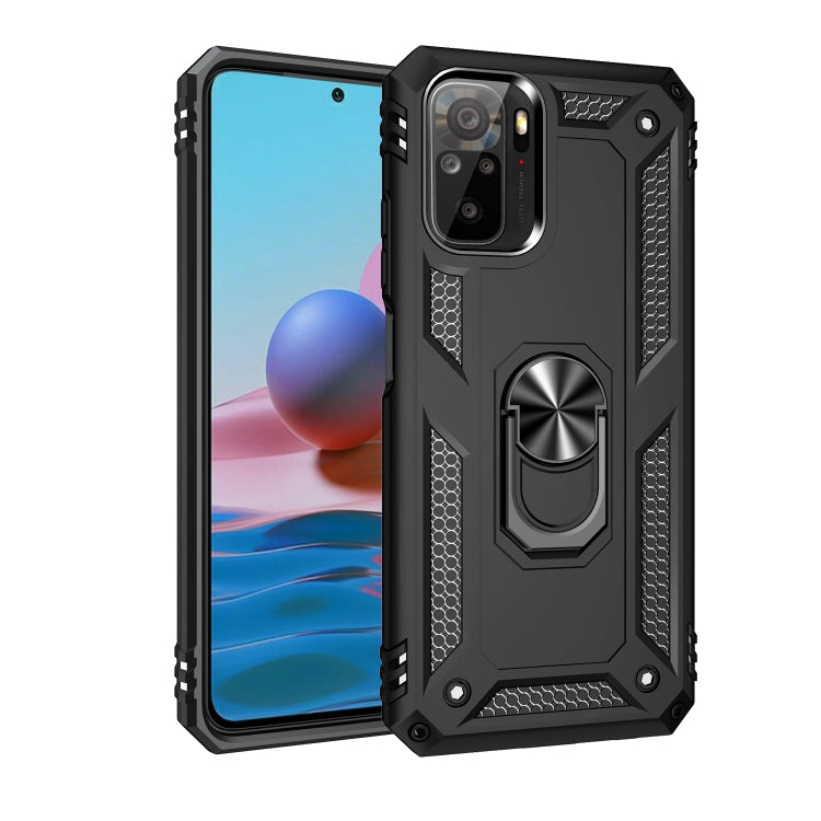 Shockproof TPU + PC Protective Case with 360 Degree Rotating Holder, For Xiaomi Redmi Note 10 / Note 10s