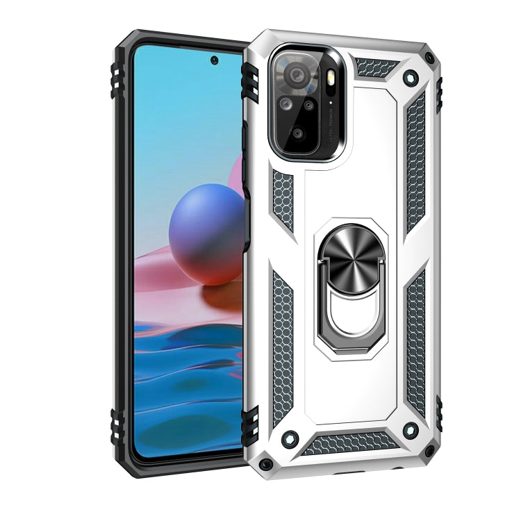 Shockproof TPU + PC Protective Case with 360 Degree Rotating Holder, For Xiaomi Redmi Note 10 / Note 10s