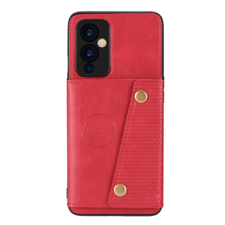 Double Buckle PU + TPU Shockproof Magnetic Protective Case with Card Slot & Holder, For OnePlus 9, For OnePlus 9 Pro, For Xiaomi Redmi K40, For Xiaomi Redmi Note 9 4G, For Xiaomi Redmi Note 10, For Samsung Galaxy A32 4G