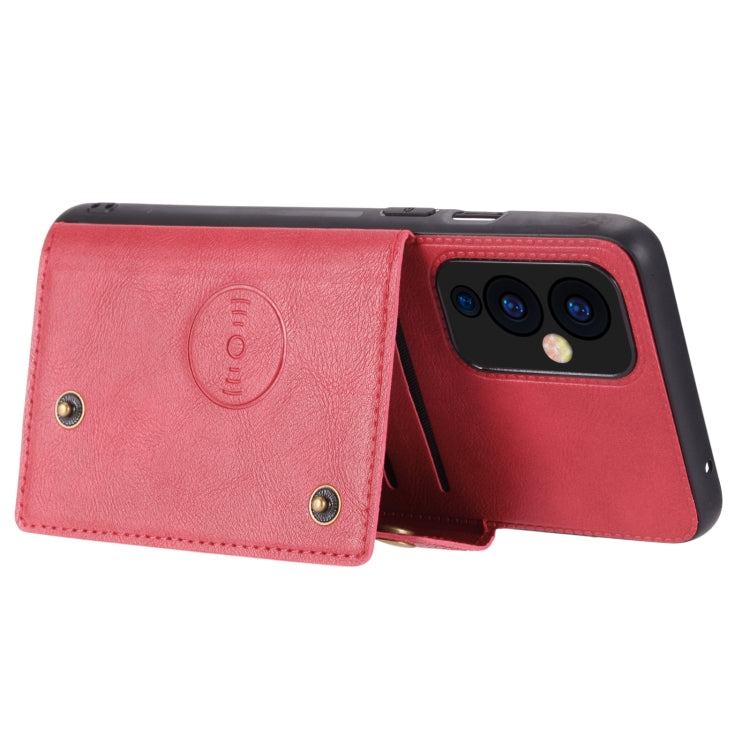 Double Buckle PU + TPU Shockproof Magnetic Protective Case with Card Slot & Holder, For OnePlus 9, For OnePlus 9 Pro, For Xiaomi Redmi K40, For Xiaomi Redmi Note 9 4G, For Xiaomi Redmi Note 10, For Samsung Galaxy A32 4G