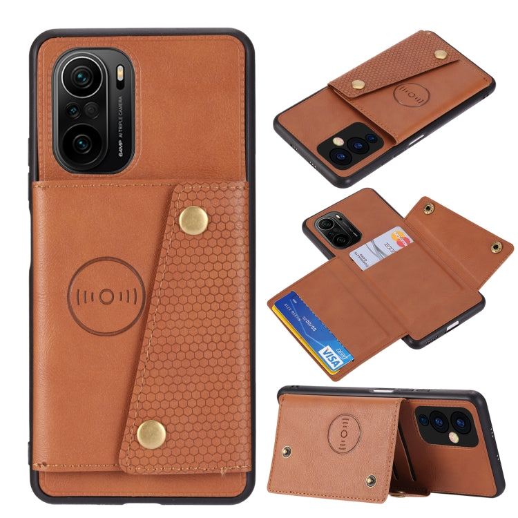 Double Buckle PU + TPU Shockproof Magnetic Protective Case with Card Slot & Holder, For OnePlus 9, For OnePlus 9 Pro, For Xiaomi Redmi K40, For Xiaomi Redmi Note 9 4G, For Xiaomi Redmi Note 10, For Samsung Galaxy A32 4G