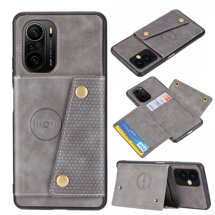 Double Buckle PU + TPU Shockproof Magnetic Protective Case with Card Slot & Holder, For OnePlus 9, For OnePlus 9 Pro, For Xiaomi Redmi K40, For Xiaomi Redmi Note 9 4G, For Xiaomi Redmi Note 10, For Samsung Galaxy A32 4G
