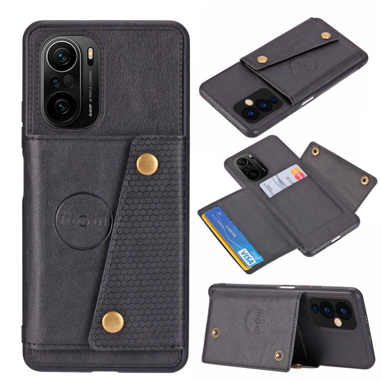 Double Buckle PU + TPU Shockproof Magnetic Protective Case with Card Slot & Holder, For OnePlus 9, For OnePlus 9 Pro, For Xiaomi Redmi K40, For Xiaomi Redmi Note 9 4G, For Xiaomi Redmi Note 10, For Samsung Galaxy A32 4G