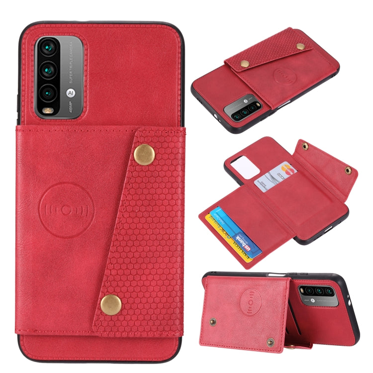 Double Buckle PU + TPU Shockproof Magnetic Protective Case with Card Slot & Holder, For OnePlus 9, For OnePlus 9 Pro, For Xiaomi Redmi K40, For Xiaomi Redmi Note 9 4G, For Xiaomi Redmi Note 10, For Samsung Galaxy A32 4G